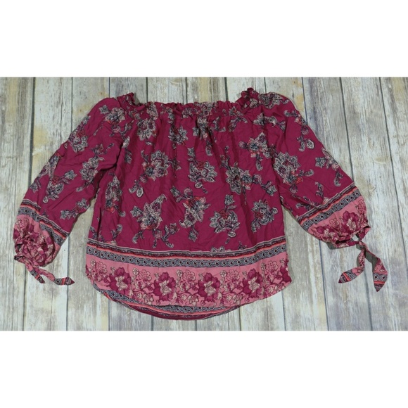 beachlunchlounge Tops - BeachLunchLounge Peasant Blouse Paisley Boho